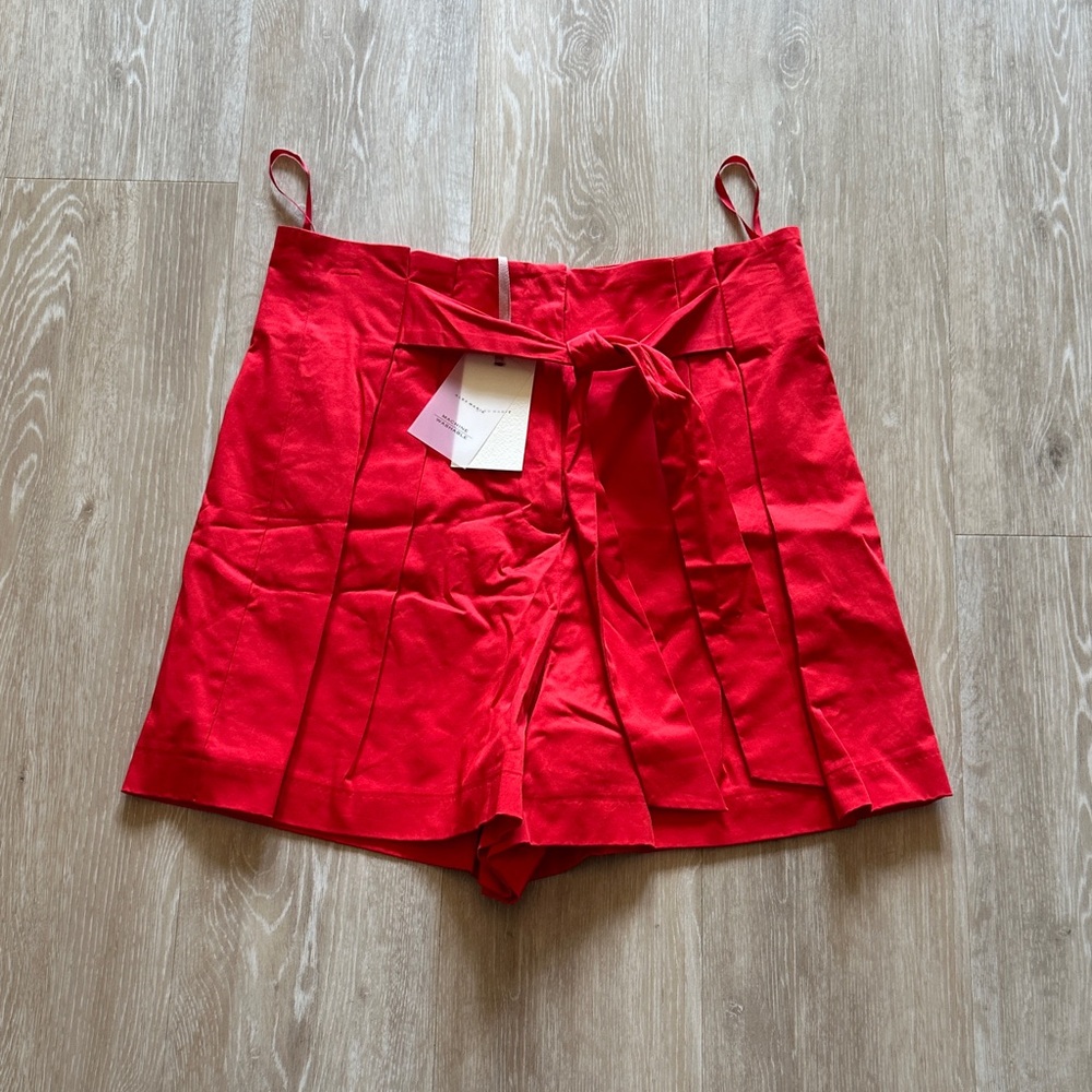 Alex Marie High Waist Red Women's Shorts NWT